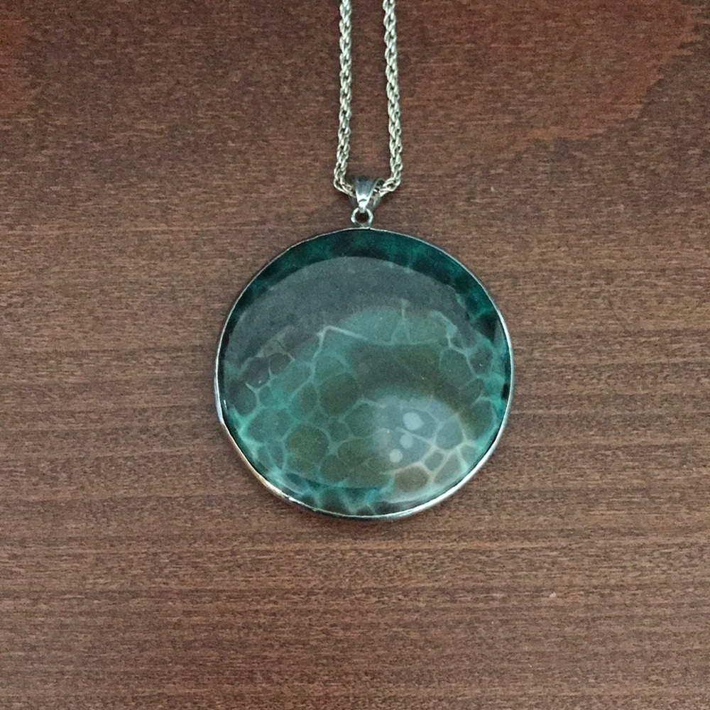 Large natural stone medallion